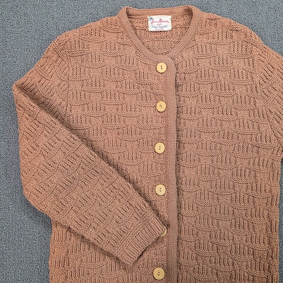 House of Morrison Sweaters - Vintage House of Morrison Pink Textured Knit Cardigan Orlon Sayelle Button Front